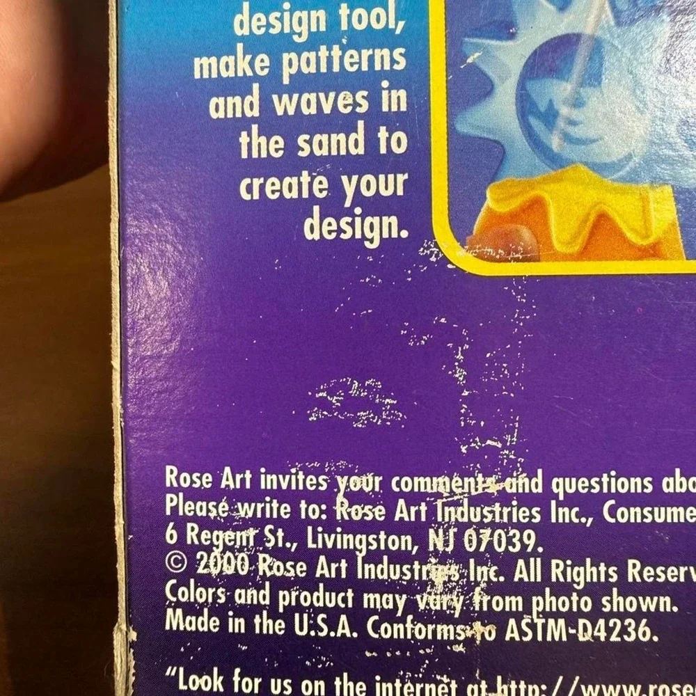 Vintage 2000 RoseArt Sun & Star Sand Art Kit NEW